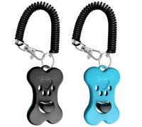 HoAoOo Pet Dog Training Clicker with Stretchable Wrist Strap, Portable for Puppy Dogs,Cats,Birds,Horses Behavior Tools