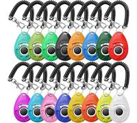 HoAoOo Pet Training Clicker with Wrist Strap - Dog Training Clickers for Puppy, Cat, Potty, Bird, Horse, Pet, Trainer Training Tools, Behavior Aids (16 Colors)