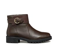 Hoara Ankle Boots in Breathable Leather Dark Brown