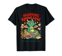 Hoarding Knowledge Back to School 2026 Funny Student Kids T-Shirt