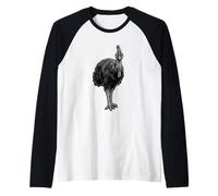 Hoatzin Bird Wildlife Lover Rare Tropical Bird Raglan Baseball Tee