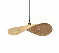 HOAYCNYJ Creative Bamboo Art Pendant Lamp, Boho Style Living Room Hanging Lights, E26 Screw Dining Room Ceiling Lighting Fixtures, Country Wicker Bamboo Chandelier, For Kitchen Island Dining Table Caf