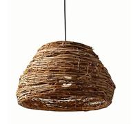 HOAYCNYJ Retro B&B Restaurant Pendant Lamp, Wabi-sabi Style Designer Rattan Art Chandelier, Country Wicker Rattan Hanging Lights, Living Room And Bedroom Decorative Lighting Fixtures, For Dining Table