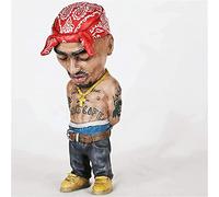 HOAZIACEHN Rapper Resin Ornament, Legend Commemorative Hip Hop East Coast Rap God Decoration, Peculiar and Interesting Rap Music Star Resin Sculpture (C)