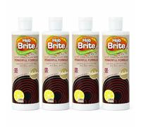 Hob Brite Ceramic Hob Cleaner 4 x 250ml - Powerful Cream Cleaner for Electric, Ceramic, Halogen & Induction Hobs, Removes Grease & Burnt-On Stains, Includes Degreaser Sponge, Lemon Sherbet