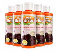 Hob Brite Hob Cleaner 250ml - Pack of 6 | Powerful Ceramic, Electric & Induction Hob Cleaning Cream | Removes Burnt-On Food & Grease | Lemon Sherbet