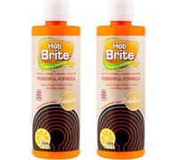 Hob Brite Hob Cleaner Lemon 2x250ml - Powerful Cream Formula for Electric, Ceramic, Halogen & Induction Hobs - Kitchen Hob Cleaning Solution Removes Tough Grease, Burnt-On Food & Stains