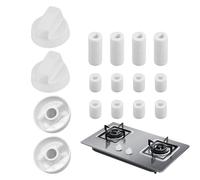Hob Control Knobs - Reliable Oven Replacement Handles, Versatile Cooker Parts | 4 Pack Universal Hob Knob Accessories for Gas Cookers and Electric Hobs for