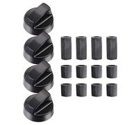 Hob Control Knobs - Replacement Control Knob, Replaces 4X Kitchen Burners | Cooker Thermostat Knob, Cooker Knob, Easy to Install, Ideal