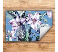 Hob Cover Roll Up Mat Induction Mat Plastic Hob Cover Mat Ceramic Hob Flowers Painting 80 x 52 Cover Plate Ceramic Hob Cover Non-Slip Mat Protection
