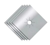Hob Covers Non-Stick Gas Hob Cover,Reusable Gas Hob Protector Burner Stove Covers Heat Resistant Microwave Oven Liners Stovetop Sheets For Gas Cookers- 4 Pieces