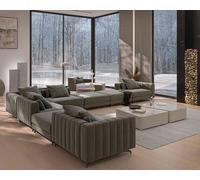 HOB Furniture Thomas Linear Designer Couch - 14ftx17ft in Light Green HOB Furniture Light Green