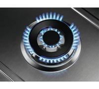 Zanussi Series 40 60cm 4 Burner Gas Hob with Wok Burner - Stainless Steel