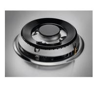 Zanussi Series 40 60cm 4 Burner Gas Hob with Wok Burner - Stainless Steel