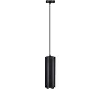 Hobaca GU10 Dia 6CM *L 20CM Silver Ring Modern Tube LED Pendent Light Ceiling Spot Spotlights for Kitchen Island Dining Room Shop Bar Counter Decoration Pipe Hanging lamp