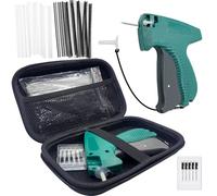 Hobanga 2027pcs Tagging Gun for Clothing - Price Tag Attacher Gun Kit for Clothes - Clothes Tagging Applicator Gun with 1 Hard Bag, 5 Needles, 1010 Black & 1010 White 0.35” Barbs Fasteners