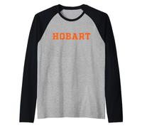 Hobart College Statesmen Text Design HWSC Raglan Baseball Tee