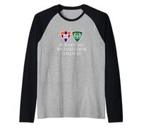 Hobart & William Smith Colleges Combined Logo Mark HWSC Raglan Baseball Tee