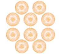HOBBIESAY 1 Pack Golden Vintage Placemats Lace Placemats Hollow out Vinyl Dinner Table Mats Non Slip Washable Place Mats Crochet Doilies Embroidered Vintage Victorian Decor Cup Mat for Coquette Decor