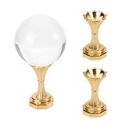 HOBBIESAY 1 PCS Crystal Ball Stand Display Holder Egg Sphere Stand Golden Alloy Crystal Ball Holders Crystal Balls Ornament Rack Holder for Baseball Tennis Ball Crystal Ball Display Stands Pedestals