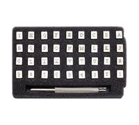 HOBBIESAY 1 Set 36Pcs Capital Letters and Numbers Stamp Set 10x8mm Alloy Alphabet Craft Stamping Tools Letter Stamp Tools Set Leather Art Craft Tool for DIY Craft