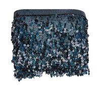 HOBBIESAY 10 Yards Black Sequins Fringe Trim 6.29 Inch Sequin Tassels Sewing Trim Long Glitter Lace Tassel Fringe Bling Sewing Fringe Trim for DIY Craft Latin Dress Shawls Clothing
