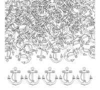 HOBBIESAY 100PCS Alloy Anchor Charms Anchor Pendant Charm Ocean Themed Metal Pendants Bead Vintage Pandent Sea Nautical Necklace Charms for DIY Sailor Navy Ornaments Jewelry Making Accessories