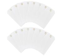 HOBBIESAY 100Pcs PVC Price Tags with Metal Eyelet White Blank Waterproof Tags Luggage Tags Paper Gift Marking Strung Labels for Jewelry Clothing Display Price DIY Crafts Wedding Articles Hole:5mm