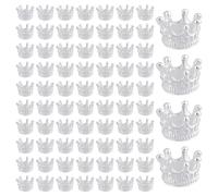 HOBBIESAY 120 PCS Crown Beads Crown Spacer 3D Mini Alloy King Crowns Beads Large Hole Spacer Pendant Big Hole Bracelet Connector Vintage Charms for DIY Bracelet Necklace Jewelry DIY Accessories