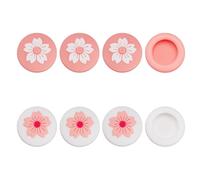 HOBBIESAY 12Pcs 3 Styles Dog Paw Thumb Grip Caps Kawaii Cherry Blossom Jostick Caps Cat Claw Analog Grips Cover Compatible with Switch Pink White for Switch Lite Joystick Controller