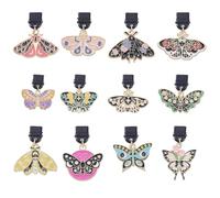 HOBBIESAY 12Pcs USB Type C Dust Plugs Cover Butterfly C-Type Port Dust Plug Charm Butterfly Port Cover Cap Charging Ports Dusts Covers for Cellphone Tablet Earphone Charging Ports Dusts