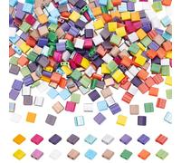 HOBBIESAY 18 Colors 360Pcs Glass Beads 5mm 2 Hole Glass Seed Bead Opaque Rectangle Cube Bead Loose Spacer Craft Beads for DIY Bracelets Earring Necklace Jewelry Making,Hole:0.5-0.8mm