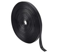 HOBBIESAY 1mm Wide Leather Strips With Stitching Flat Imitation Leather Cord Black Double Sided Imitation for Crafts DIY Projects Clothing Pet Collars Traction Ropes Belt Keychains Wrapping