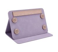 HOBBIESAY 1Pc Folding Knitting Pattern Holder Thistle Knitting Chart Holder Adjustable Pattern Display Board Foldable Sewing Chart Keeper with Ruler for DIY Craft Pattern Reading Cross Stitch