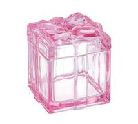 HOBBIESAY 1PCS Glass Storage Box Glass Jars with Lids Easter Candy Dish Trinket Dish Wedding Party Jewelry Organizer Box Trinket Boxes for Rings Earrings Decorative Jewelry Gift for Girls Women