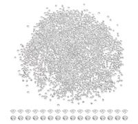 HOBBIESAY 2000PCS Clear Cubic Zirconia Stone 1.2mm Faceted Rhinestone Gems Cz Stones Faceted Pointed Back Cabochons Diamond Small Loose Stone Beads for Nail Art Craft Earring Ring Jewelry DIY Craft