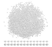 HOBBIESAY 2000PCS Clear Cubic Zirconia Stone 1.6mm Clear Loose Stones Faceted Cz Rhinestone Gems Crystal Round Pointed Back Small Zirconia Crystal Cabochons for Ring Earring Bracelet Nail Art DIY