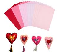HOBBIESAY 20pcs Soft Felt Fabric Sheet 7.8×11.69in Felt Fabric Sheets Craft 0.7mm Thick Pink Series Felts Pack Rectangle Felts Fabrics for DIY Craft Sewing Handmade Decorations