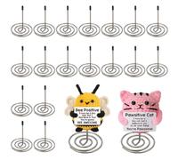 HOBBIESAY 20PCS Wooden Crochet Doll Stand Mini Stuffed Animal Display Stand Stainless Steel Amigurumi Display Crochet Doll Animal Action Figures Showcase Support Bracket Displayer Needle Base Holder