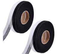 HOBBIESAY 218.72 Yards 4 Rolls Hemming Tape Quilting Iron on Hem Tape 10mm Double No Sewing Stitch Hemming Tapes Fusible Sheer Tapes 2 Colors for Clothing Quilting Batting DIY Sewing