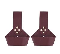 HOBBIESAY 2Pcs Brown Dagger Costume Sword Frog PU Leather Medieval Renaissance Dagger Sword Sheath Cosplay Swords Belt Holder for Costume Cosplay Belt Sheath Accessory Renaissance Fairs LARP