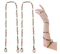 HOBBIESAY 2Pcs Flower Arm Wraps Romantic Floral Arm Wraps Fairy Princess Renaissance Festival Cosplay Costume Accessories for Wedding Dance Photoshoot DIY Decoration