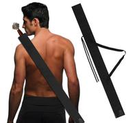 HOBBIESAY 2PCS Sword Bag Black Katana Carrying Case with Adjustable Strap 40.16 x 5.11in Large Swords Storage Bag Bokken Bags Ninja Sword Sheath for Martial Arts Samurai Cosplay Halloween Party