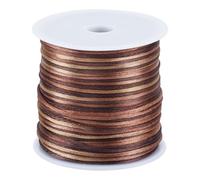 HOBBIESAY 2Rolls 87Yards Satin Nylon String 1.5mm Silky Beading String Chinese Knotting Cord Nylon Beading Thread for Jewelry Making Bracelets Kumihimo Macrame Craft