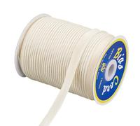 HOBBIESAY 3/8-1/2 Inch 72.18 Yards Piping Cord Trim Floral White Piping Bias Tape with Welting Cord Polyester Satin Cord Lid Trim Rope Edge Ribbon for Sewing DIY Crafting Fabric Edge Trim