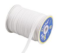 HOBBIESAY 3/8-1/2 Inch 72.18 Yards Piping Cord Trim White Piping Bias Tape with Welting Cord Polyester Satin Cord Lid Trim Rope Edge Ribbon for Sewing DIY Crafting Fabric Edge Trim