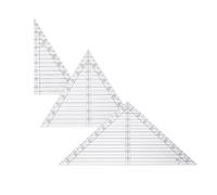 HOBBIESAY 3 Pcs Quilting Rulers 30° 45° 60° Triangle Quilting Stencil Templates 10 Inch Acrylic Template Rulers Sewing Tool Layer Cakes Patchwork Supplies for Cutting Pattern DIY Craft