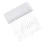 HOBBIESAY 3 Yards Mesh Veil White Veil Neting Fabrics with Small Ball Bridal Wedding Veils Net Birdcage Veils Netting Fascinator Millinery Netting Fabric 1920s Headpiece for Women Bridal Wedding Party