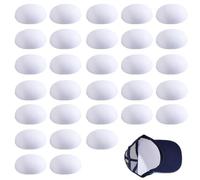 HOBBIESAY 30 PCS Hat Shaper Insert for Baseball Caps 19x9cm Paper Cap Stand Display Holders Organizer Hat Inner Support Liner Caps Fitter Inserts for Retail Storage Sports Hats Home Storage White