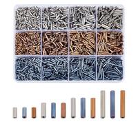 HOBBIESAY 3042Pcs Glass Bugle Beads 12 Styles Tube Beads Kit Seed Loose Spacer Beads Small Craft Beads for DIY Bracelet Necklaces Earring Jewelry Making,Hole:0.5mm